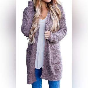 Taro (Lavender) Fuzzy Merokeety Cardigan